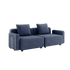 Cobana Lounge Sofa 2-seter i Kirra Indigo med armlener, uten puff, utendørs modulær sofa.