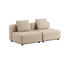 Kirra Indigo Cobana Lounge Sofa 2-seter med armlener og puff i skandinavisk design for utebruk.