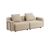 Cobana Lounge Sofa 2-seter i Kirra Indigo med armlener, uten puff, modulbasert utesofa med aluminiumsramme.