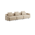 Cobana Lounge Sofa 3-seter i grå med armlener, modulbasert utendørs sofa uten puff.