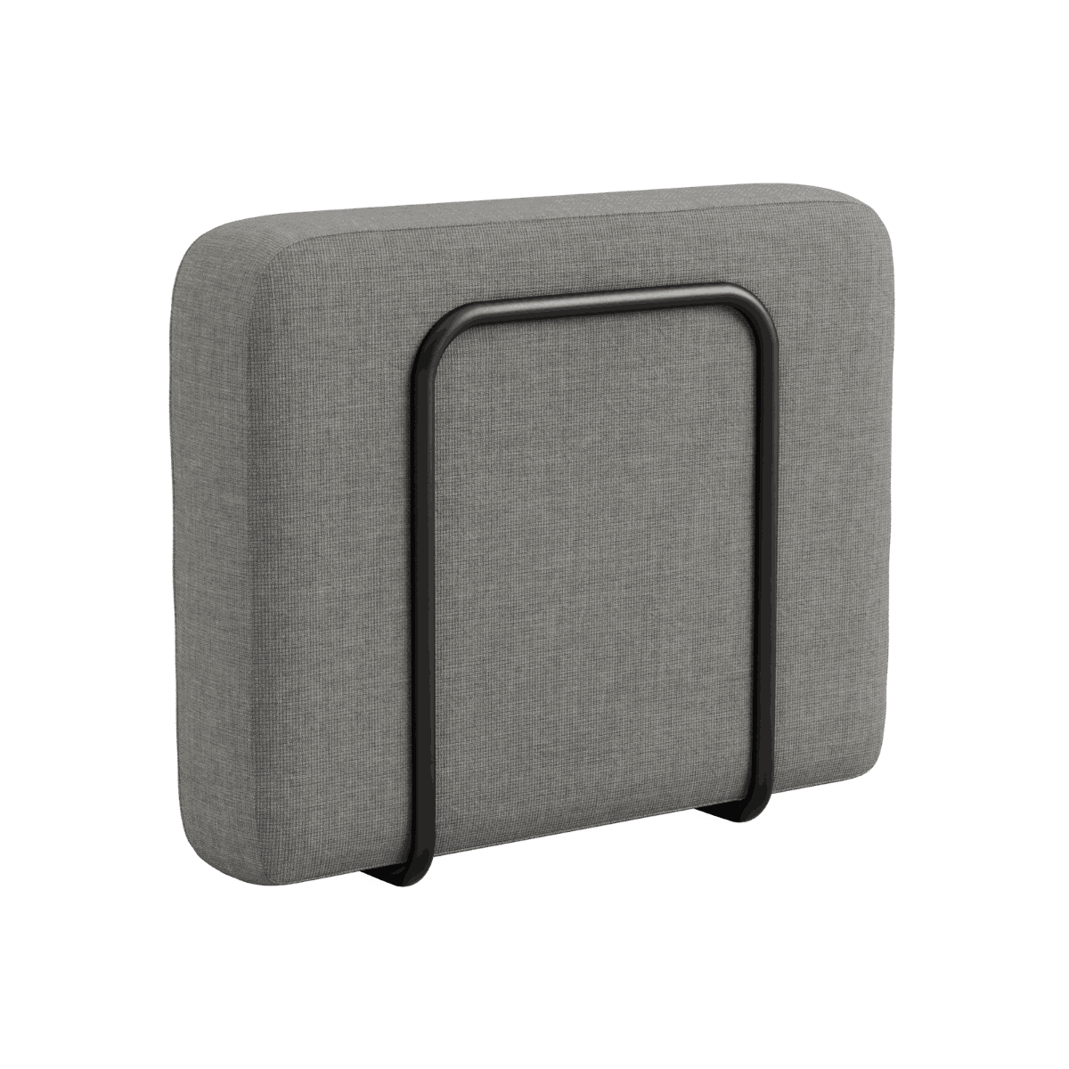 Kirra Grey Cobana Lounge Sofa armrest in powder-coated aluminum with outdoor fabric