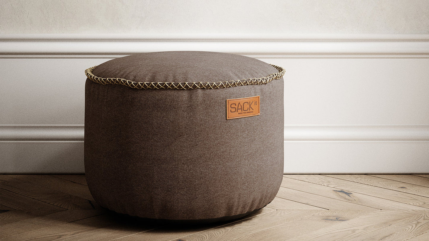 Canvas Pouf 2 Pack - Puff for innendørs bruk