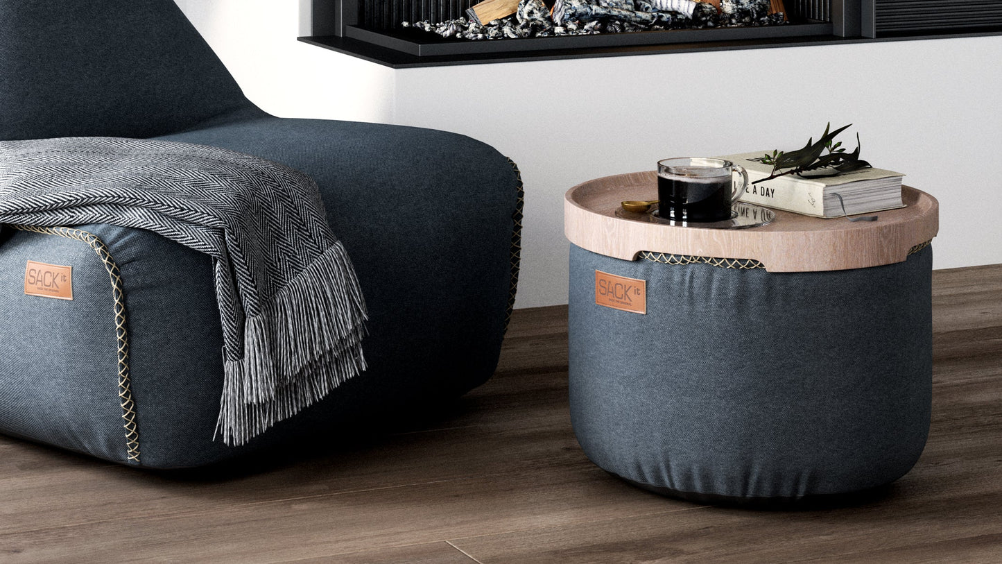 Canvas Pouf - Puff for innendørs bruk