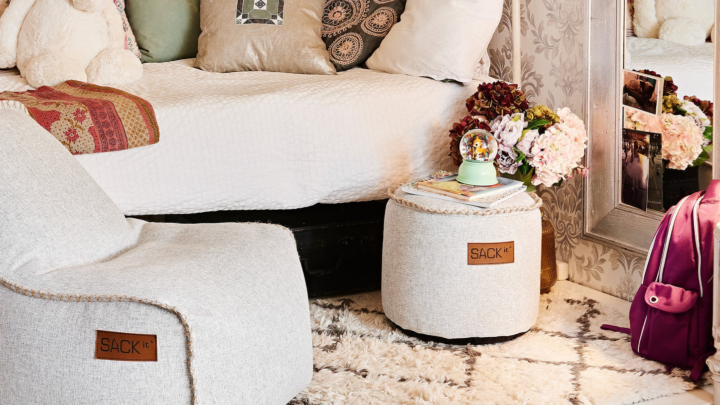 Cobana Junior Pouf - Puff i barnestørrelse for innendørs og utendørs bruk