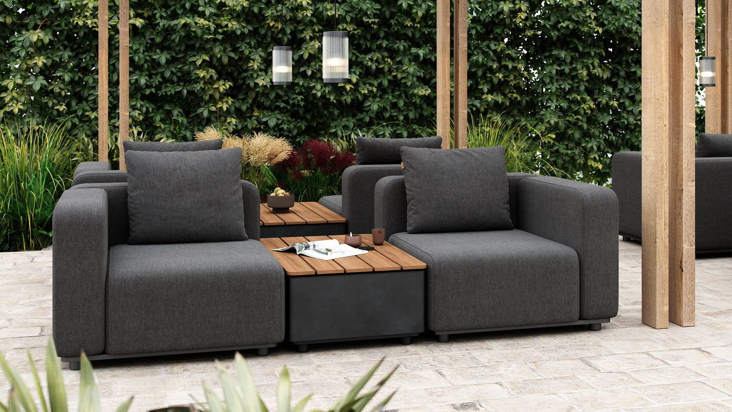 Patio Storage Table - Loungemodul – Utendørs Bord med oppbevaring