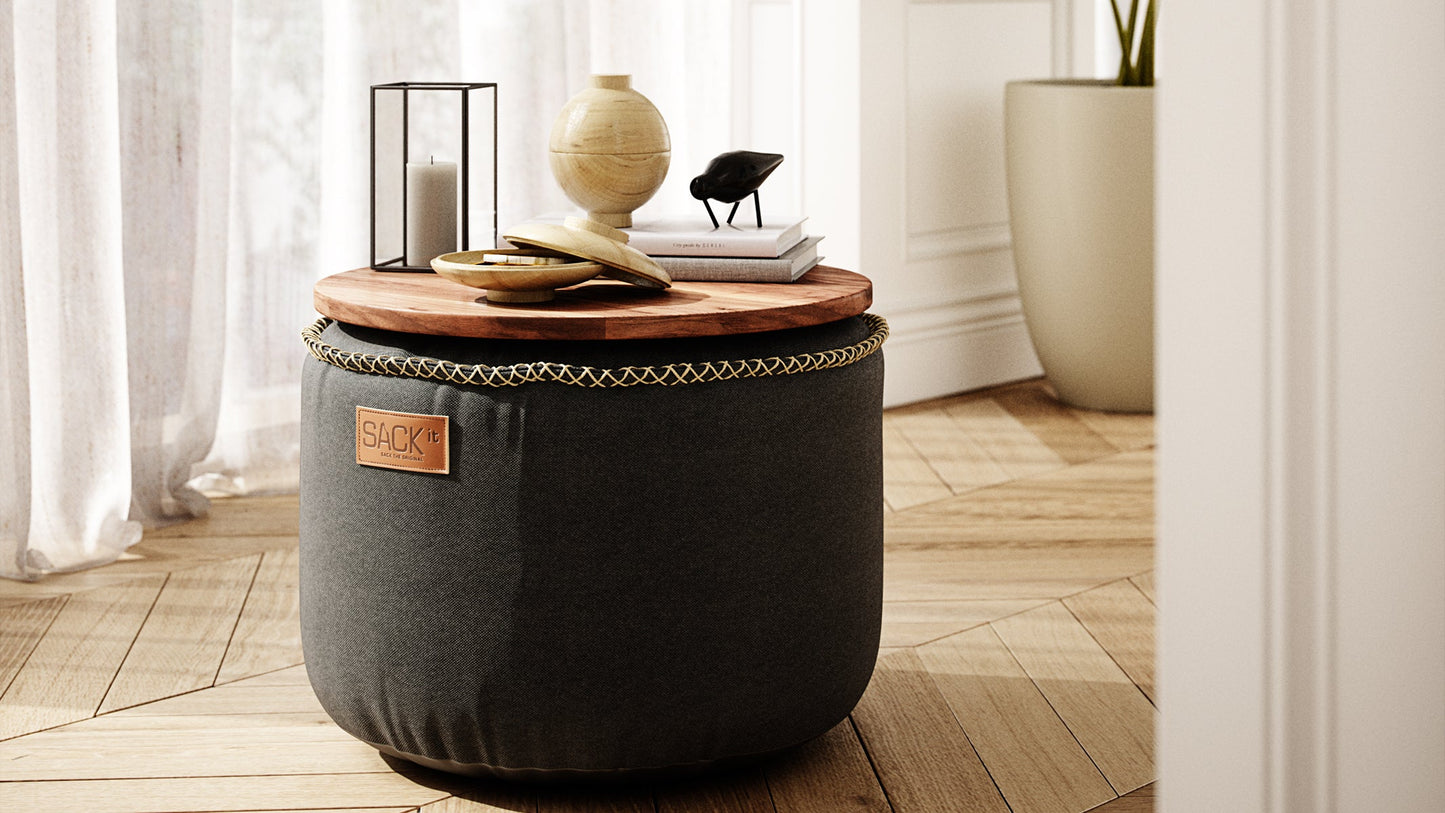 Canvas Pouf - Puff for innendørs bruk