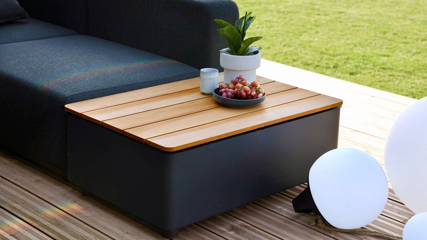 Patio Storage Table - Loungemodul – Utendørs Bord med oppbevaring