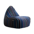 Lounge Chair Paul Smith med flerfarget, lineært bomullstrekk og moderne design, limited edition sækkestol.