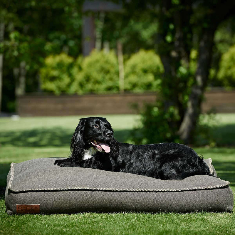 Large Cobana Brown dog bed with water-resistant fabric and anti-slip bottom for pets