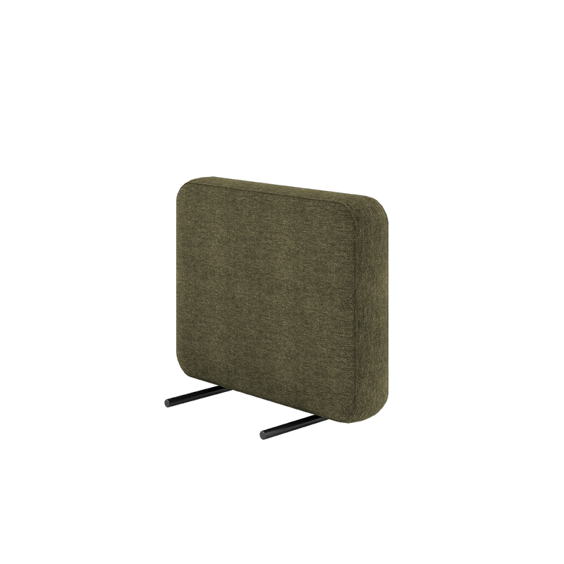 Cobana Lounge Sofa armrest in Kirra Olive with aluminum frame and outdoor fabric.