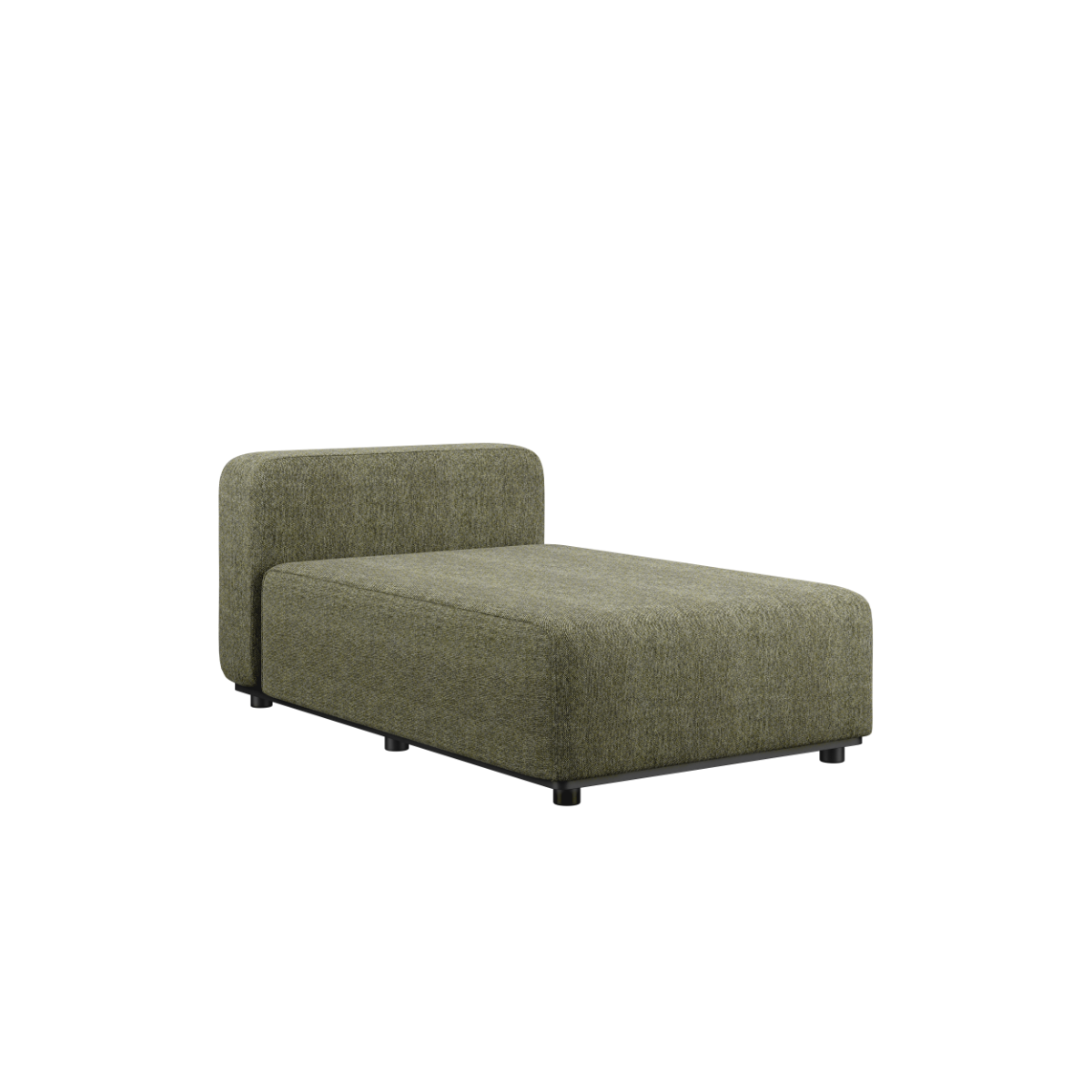 Svart vannavstøtende og elastisk vintertrekk til Cobana Lounge Sofa Chaise modul.