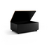 SACKit Patio Storage Table i teak og svart aluminium med oppbevaring, modul til Cobana Lounge-serien.