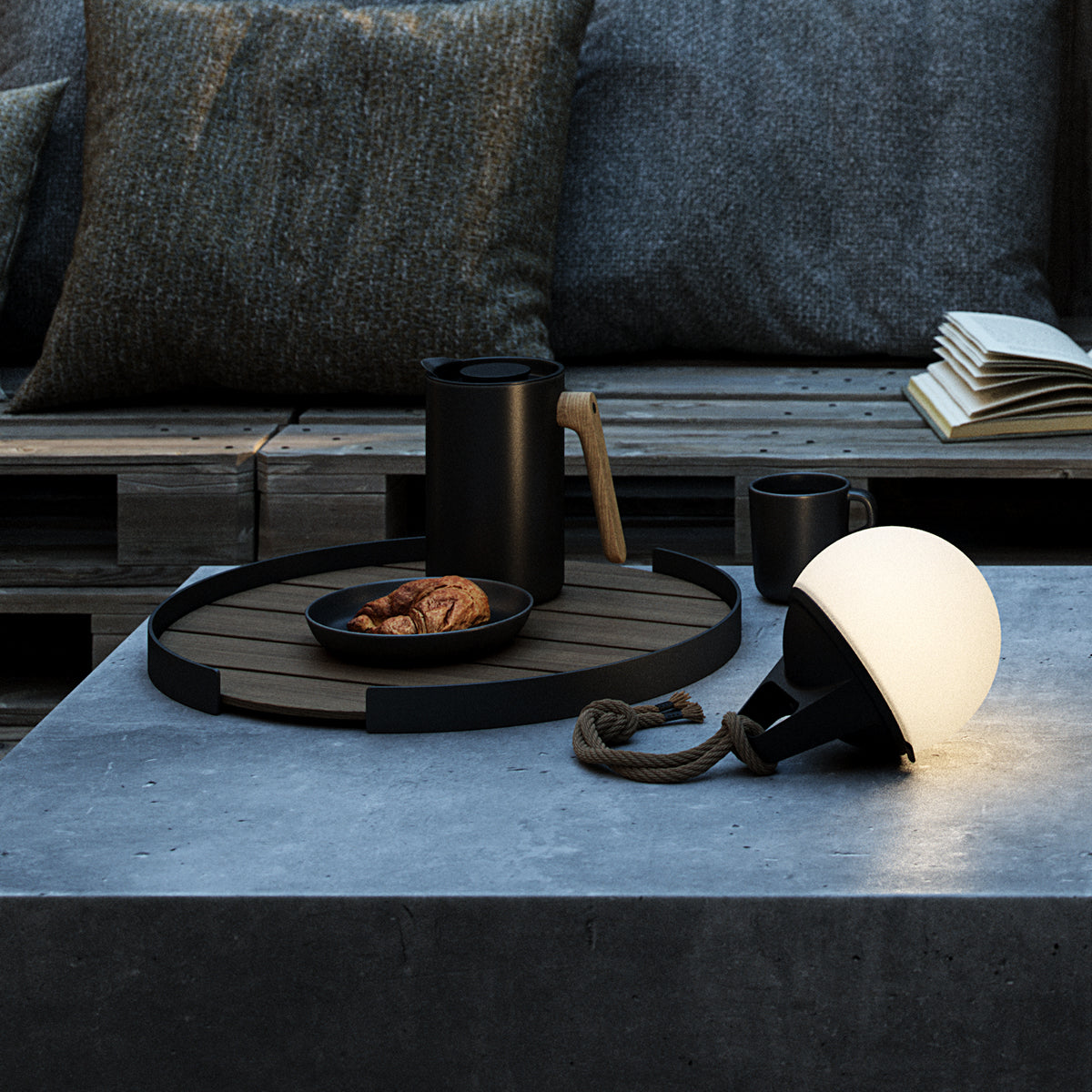 Light 155 - Utendørs / innendørs batteridrevet lampe - Ø17 cm
