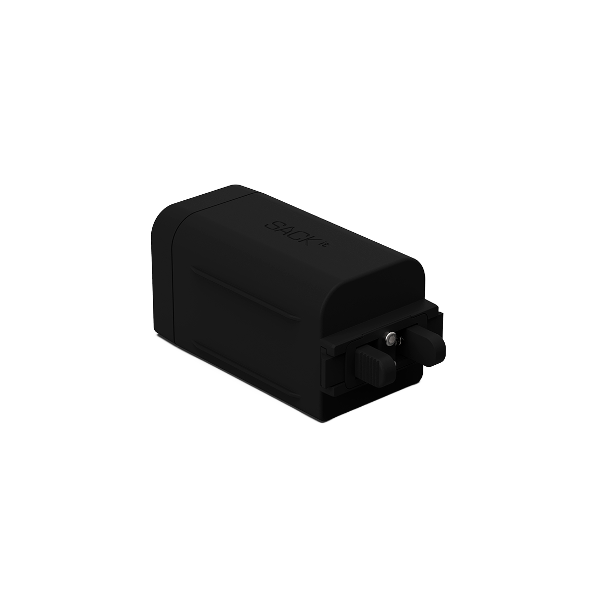 SACKit Battery 10400 ekstra batteripakke for Light 250 og Light 350 i svart, kompakt design.