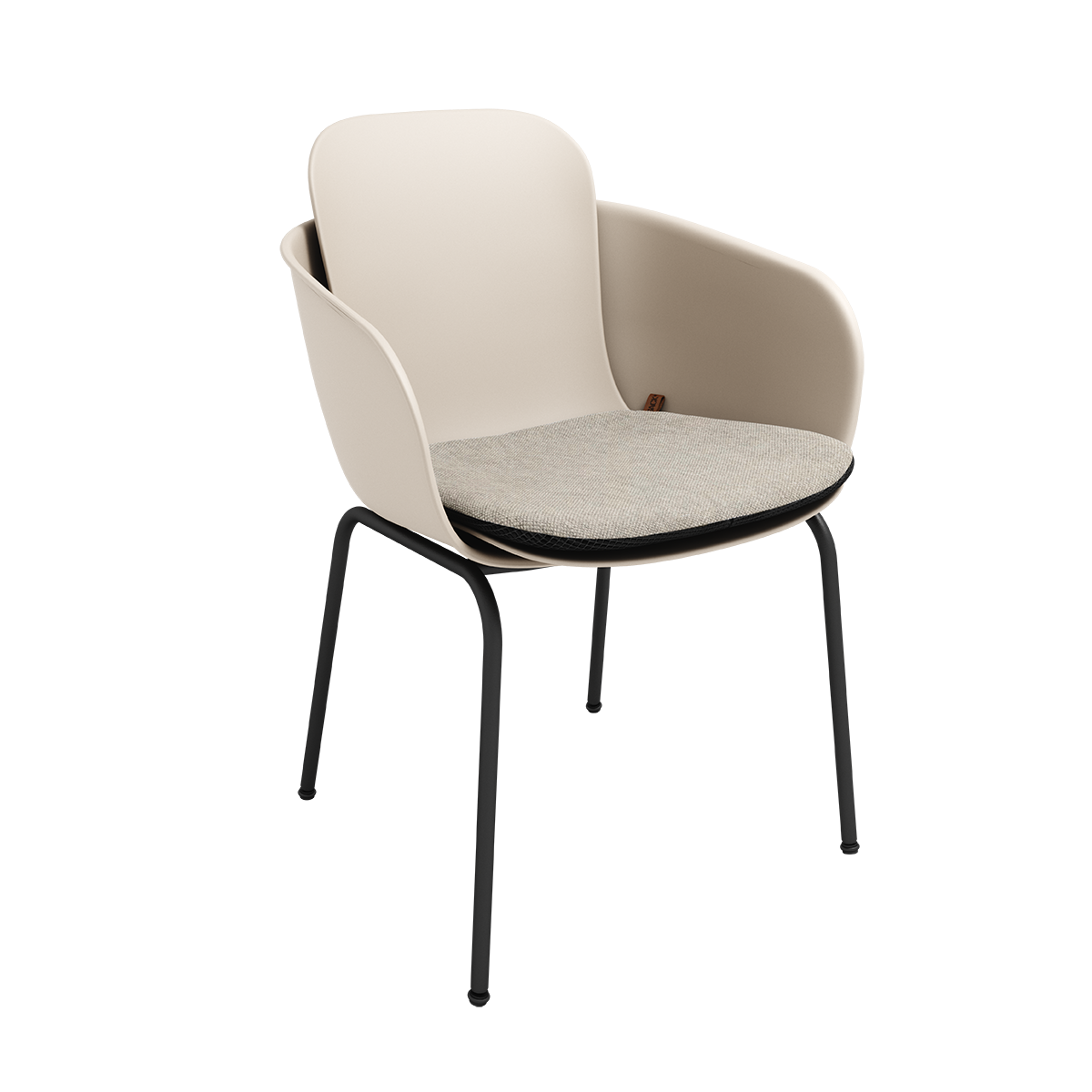 Patio Chair no. One pute i Cobana Sand Melange, slipover-pute til utendørs stol, myk og sklisikker.