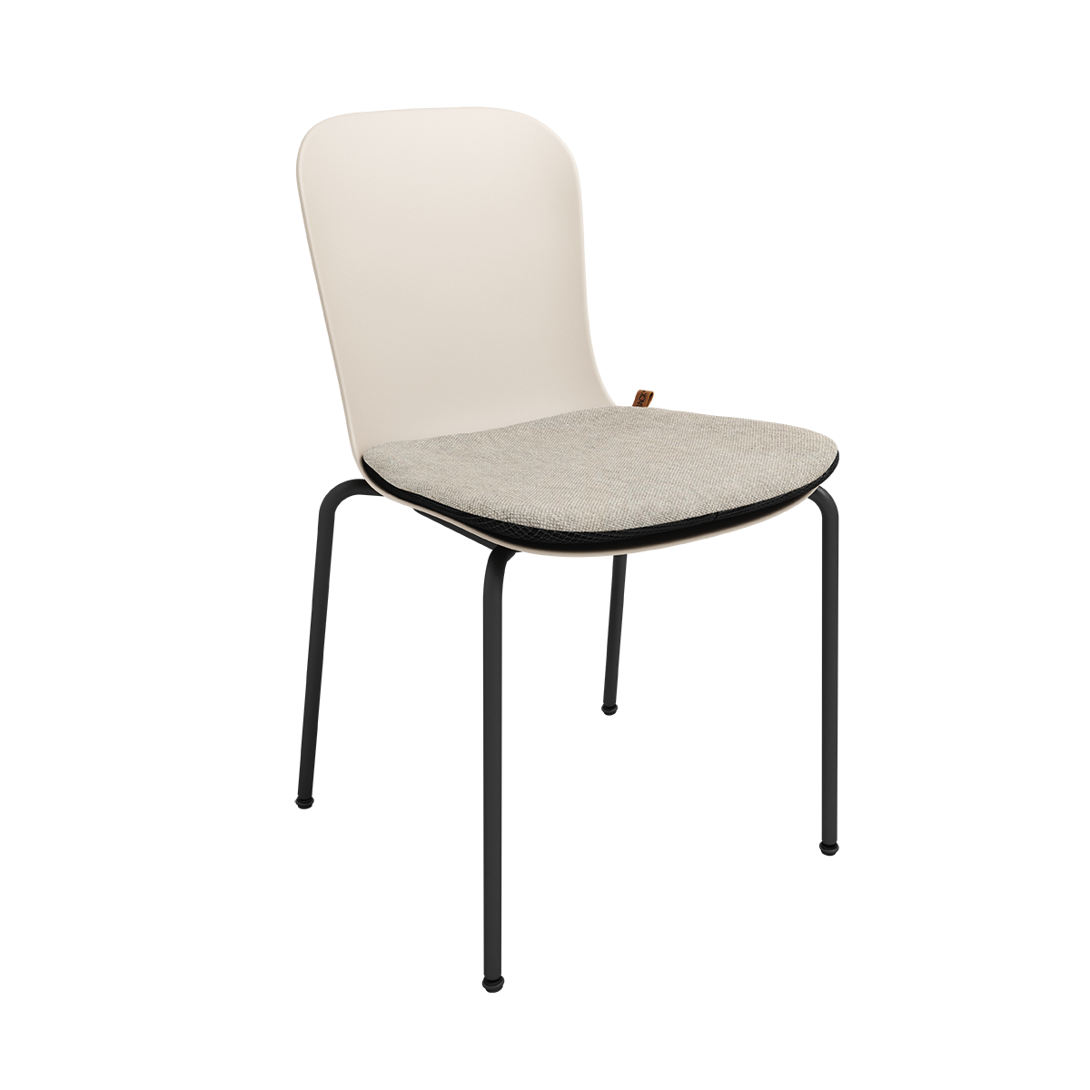 Patio Chair no. One pute i Cobana Sand Melange med sklisikker bakside og raskt tørkende skum.