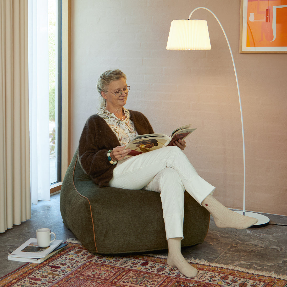 sackit Chair & Pouf Indoor - Innendørs loungemøbelsett