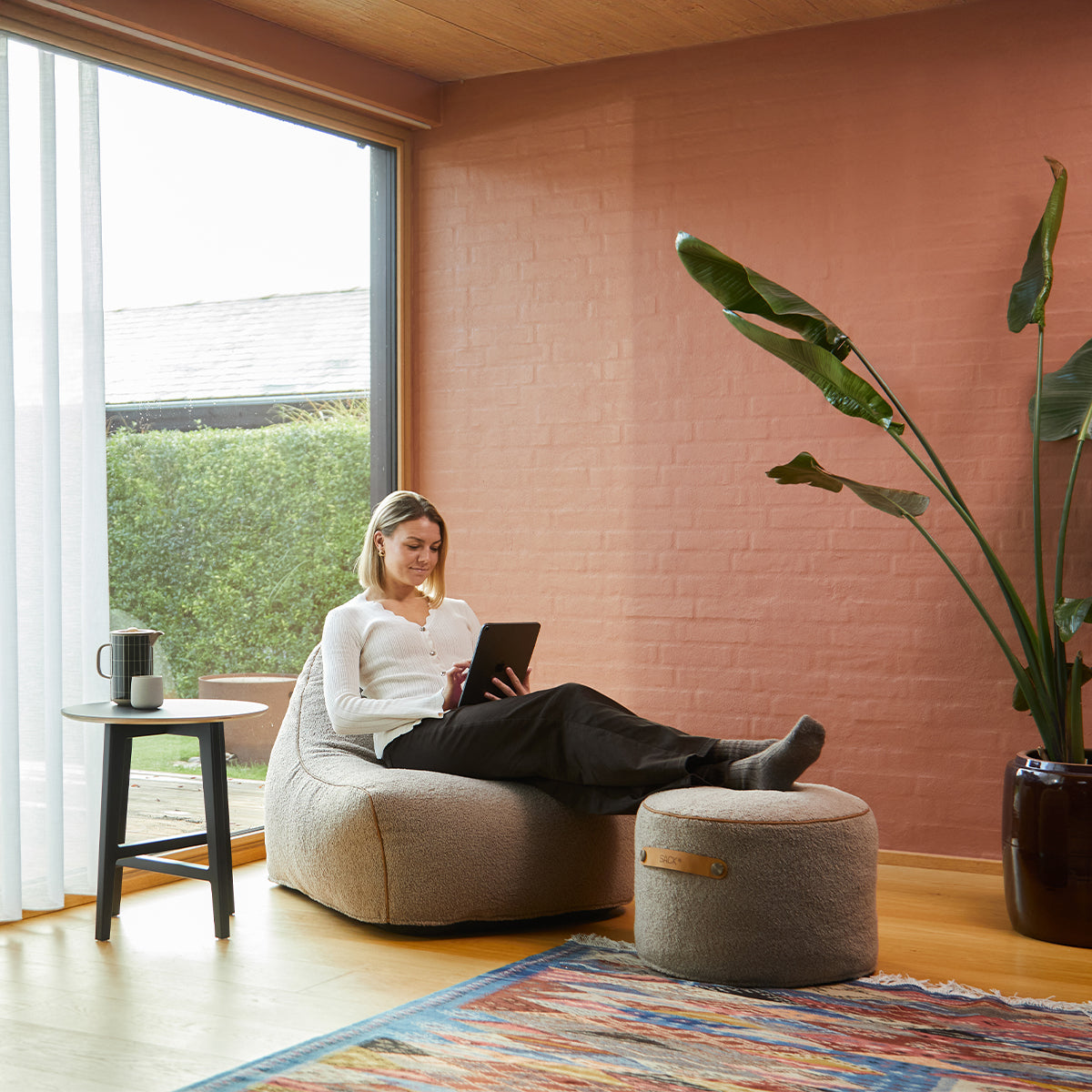 sackit Pouf Indoor - Innendørs puff til fotskammel eller sidebord