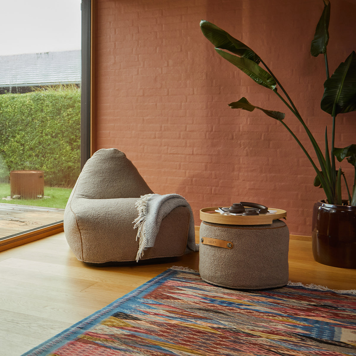 sackit Chair & Pouf Indoor - Innendørs loungemøbelsett