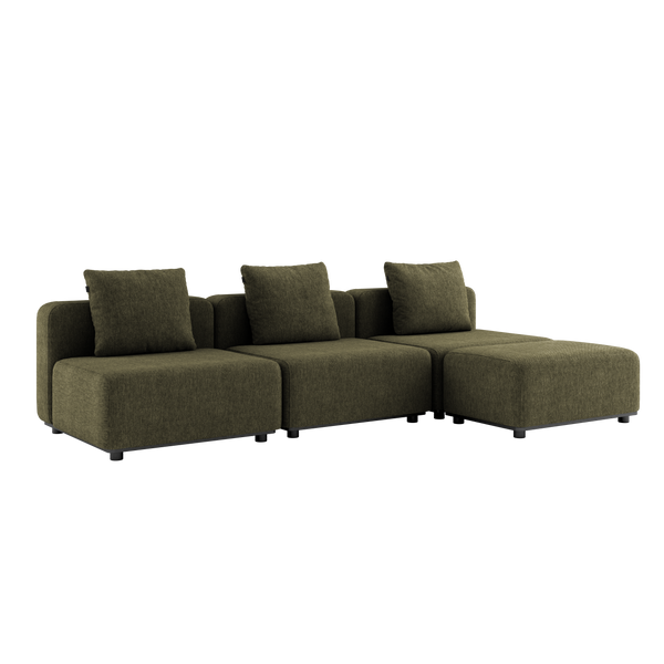Cobana Lounge Sofa Winter Cover - 3 modules + pouf