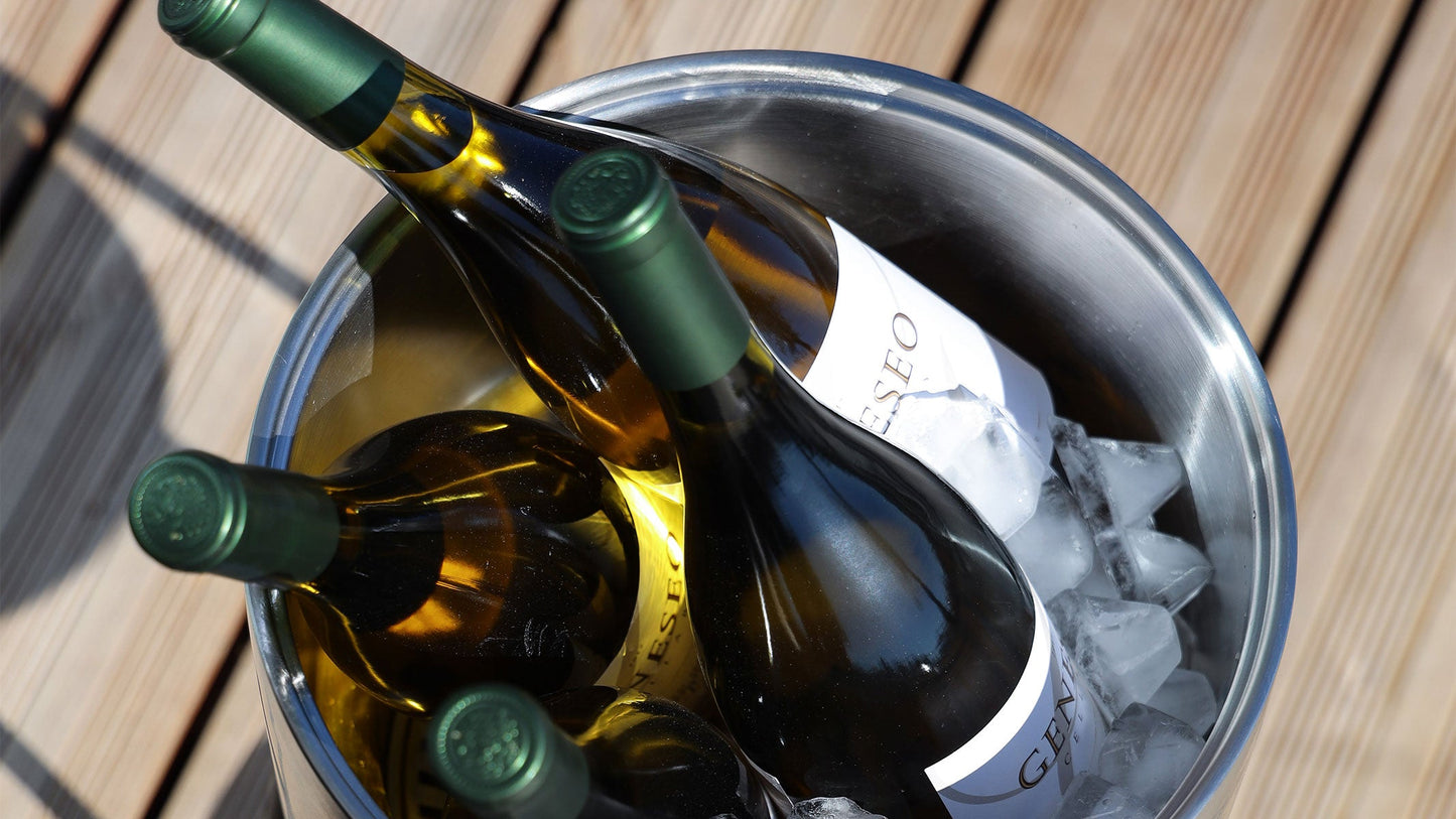 Wine Bucket - Ø22 w/ Accessories - Isolert vinkjøler/isbøtte med lokk + krok + skje + rist