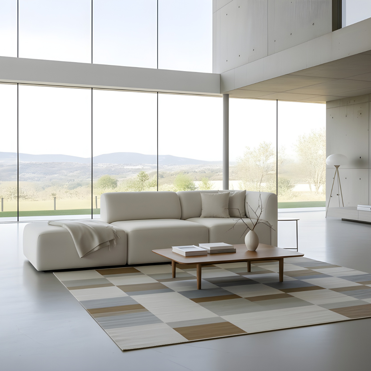 Fjord Sofa 2-seter med åpen ende i Cosmo Beige, myke linjer og skandinavisk design.