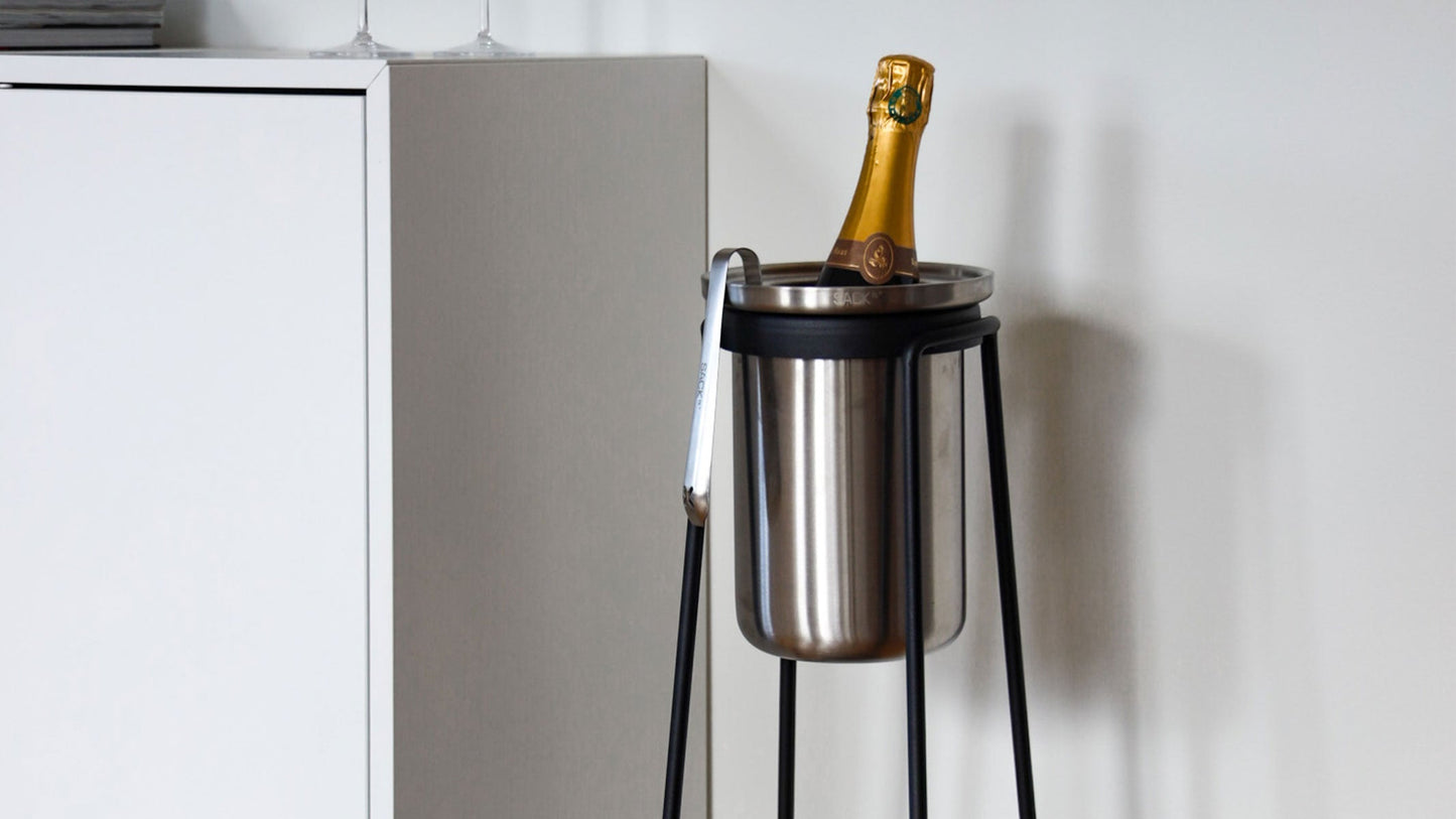Patio Accessory Stand Ø14 + Wine Cooler - Innendørs og utendørs stativ + Isolert vinkjøler