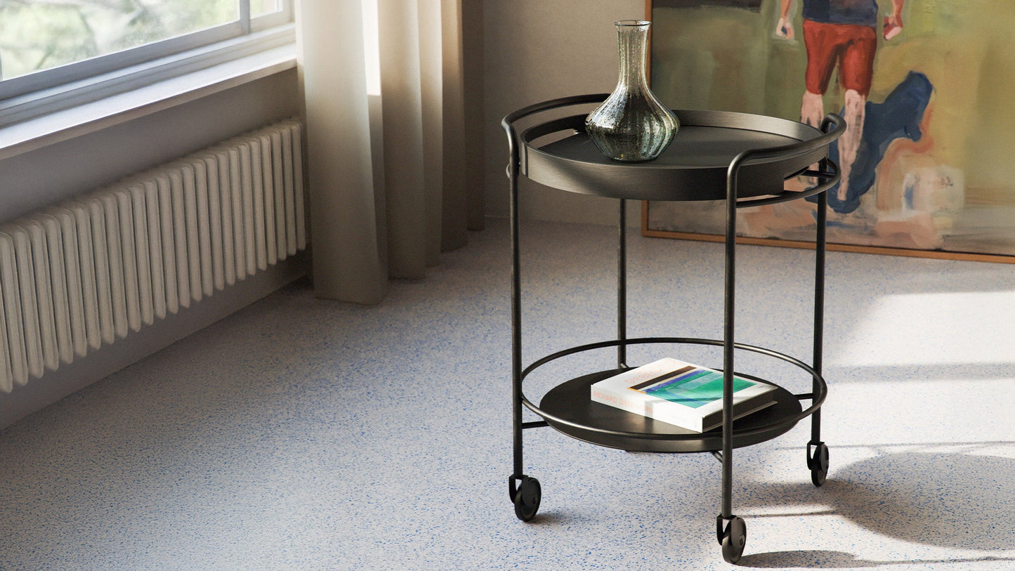 Nordic Serving Tray - Rund serveringsbrett i eikefinér, Ø50 cm