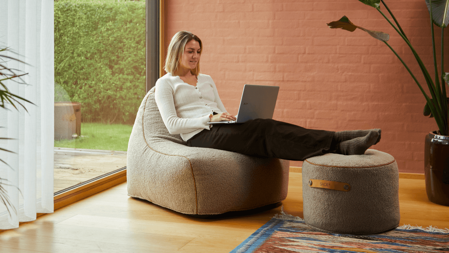 SACKit Pouf Indoor - Innendørs puff til fotskammel eller sidebord