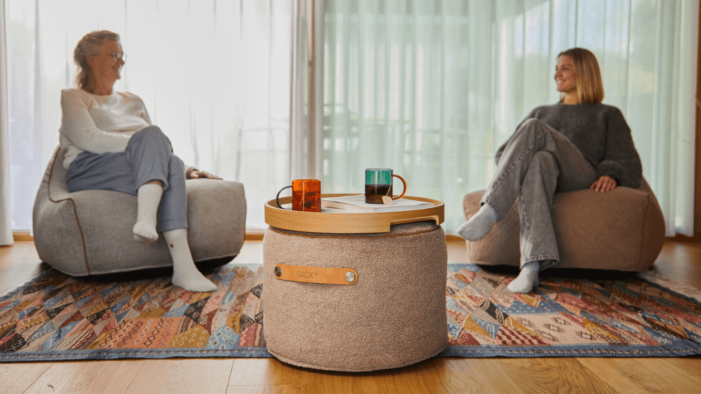 SACKit Pouf Indoor - Innendørs puff til fotskammel eller sidebord