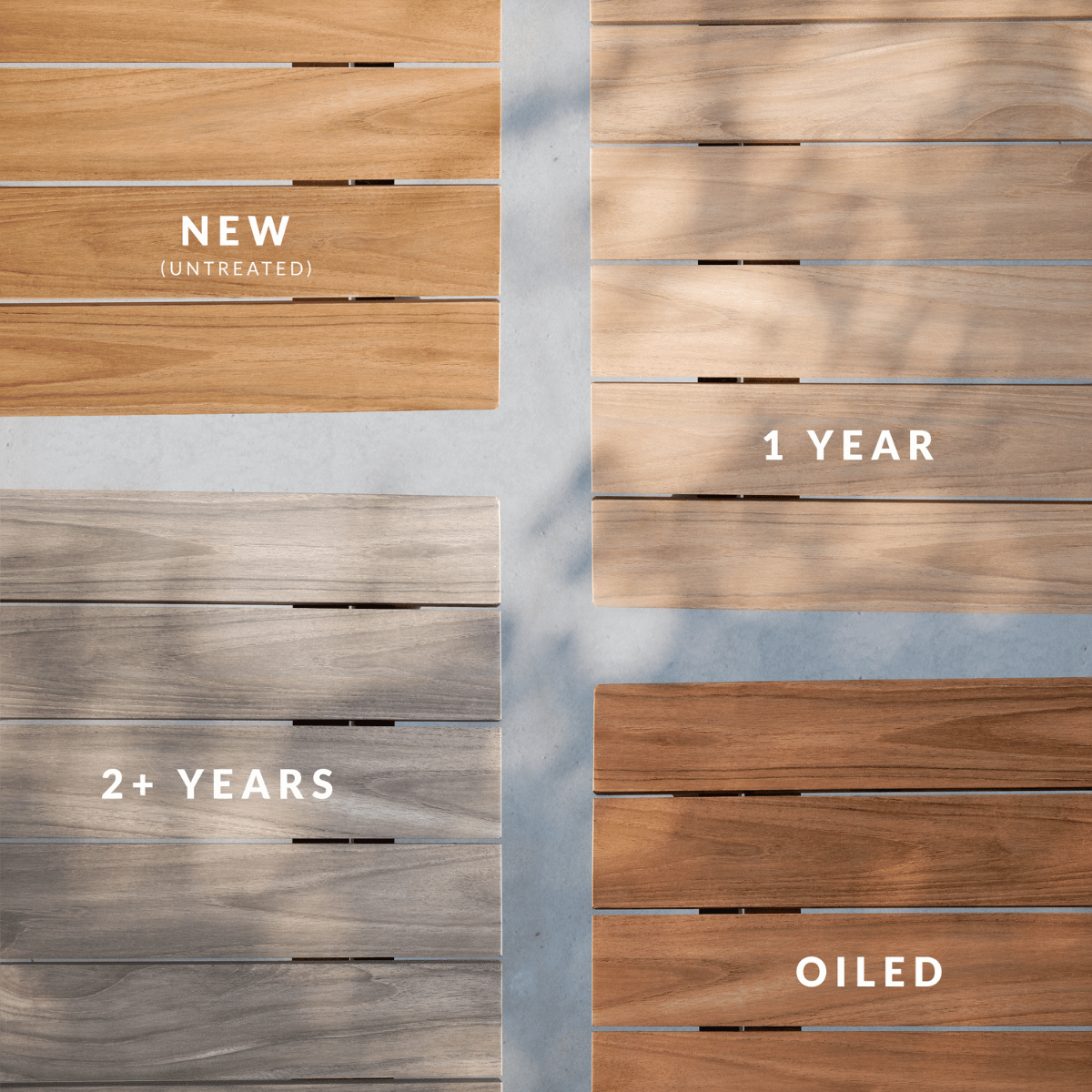 Kirra Dining Table Ø110 & 4 Kirra Patio Chair - Hagemøbelsett med rundt bord og 4 stoler