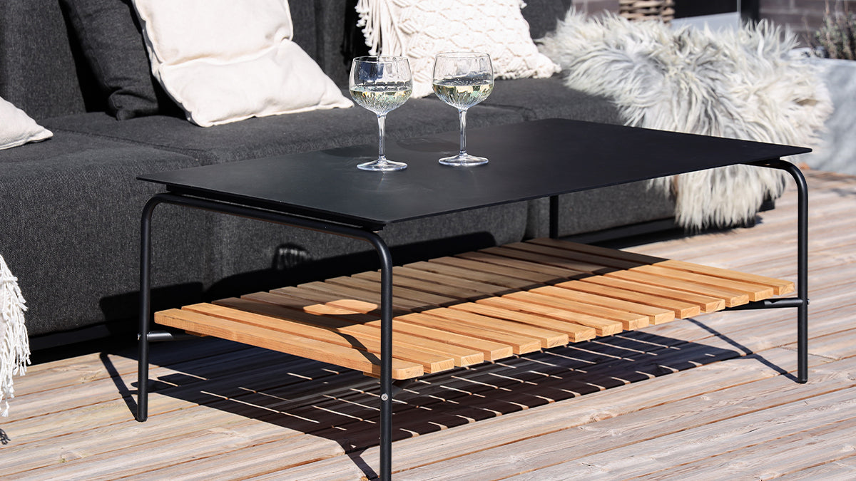 Patio Sofa Table - 113x70 - Utendørs sofabord i aluminium