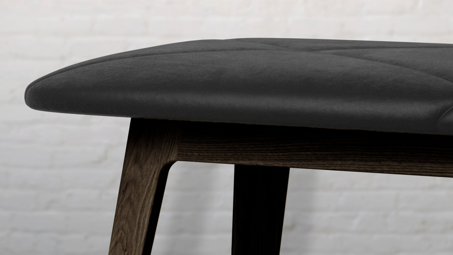 Nordic Bench - Dark Stained Oak - Benk i nydelig dansk design