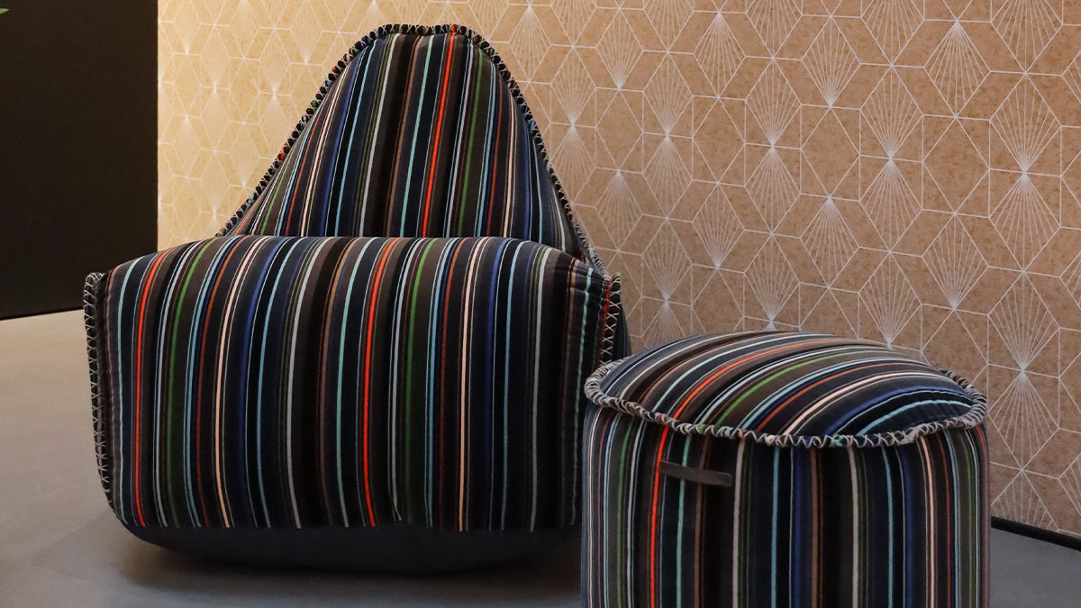 Lounge Chair & Pouf Paul Smith - Limited Edition - Exclusively designed Limited Edition Lounge Chair