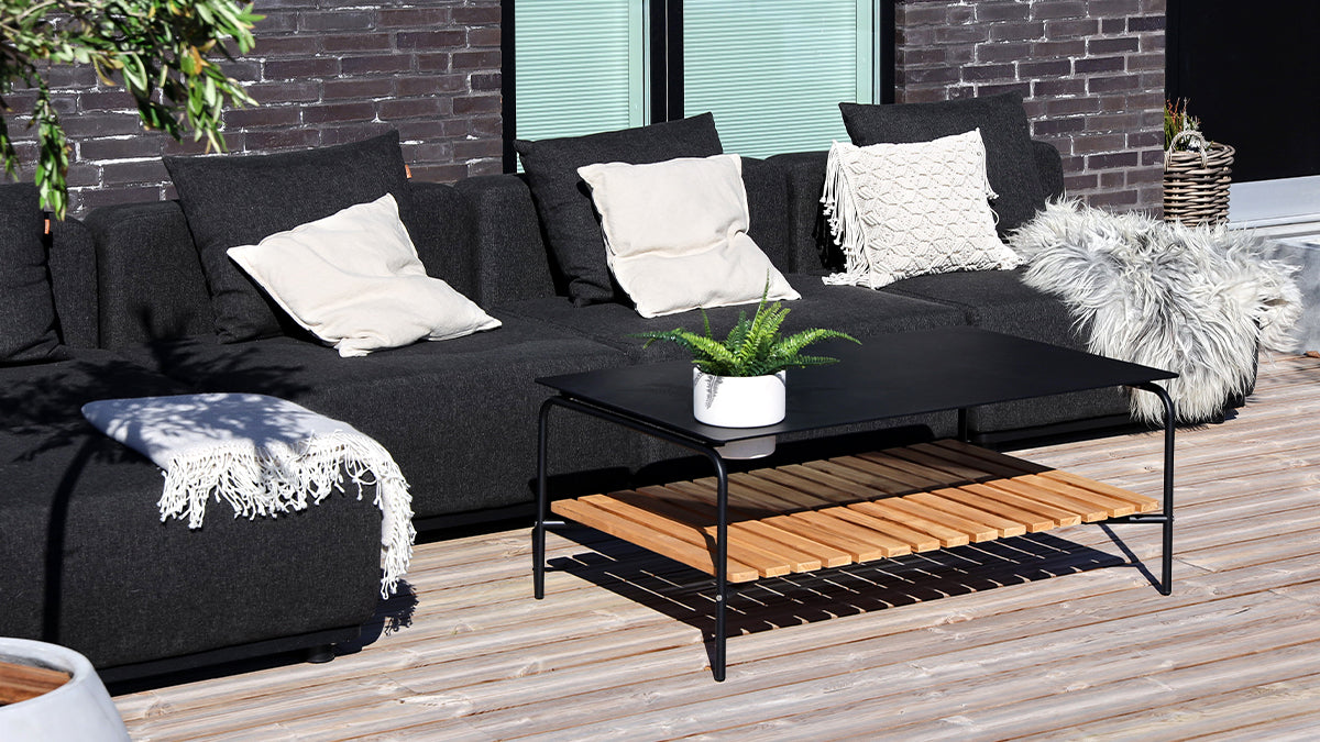 Patio Sofa Table - 113x70 - Utendørs sofabord i aluminium