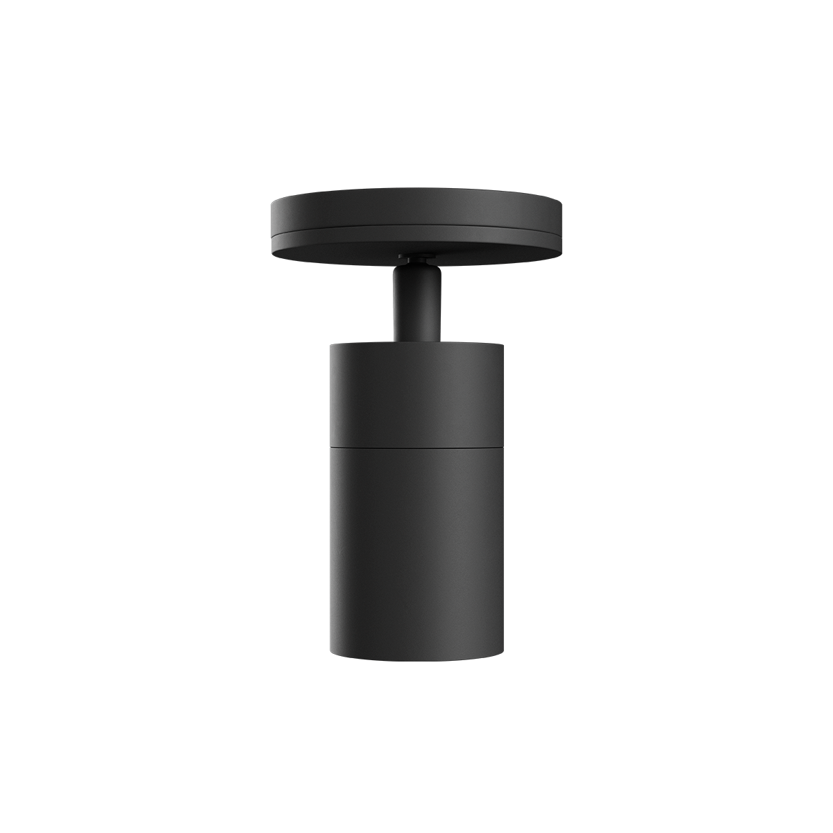 Sort Expo Ceiling taklampe i aluminium med enkel, tidløs design.