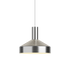 Dawn Pendant Ø25 i polert aluminium med perforert topp og hvit innerskjerm.