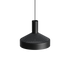 Svart Dawn Pendant Ø25 lampe i aluminium med perforert topp og hvit innerskjerm.