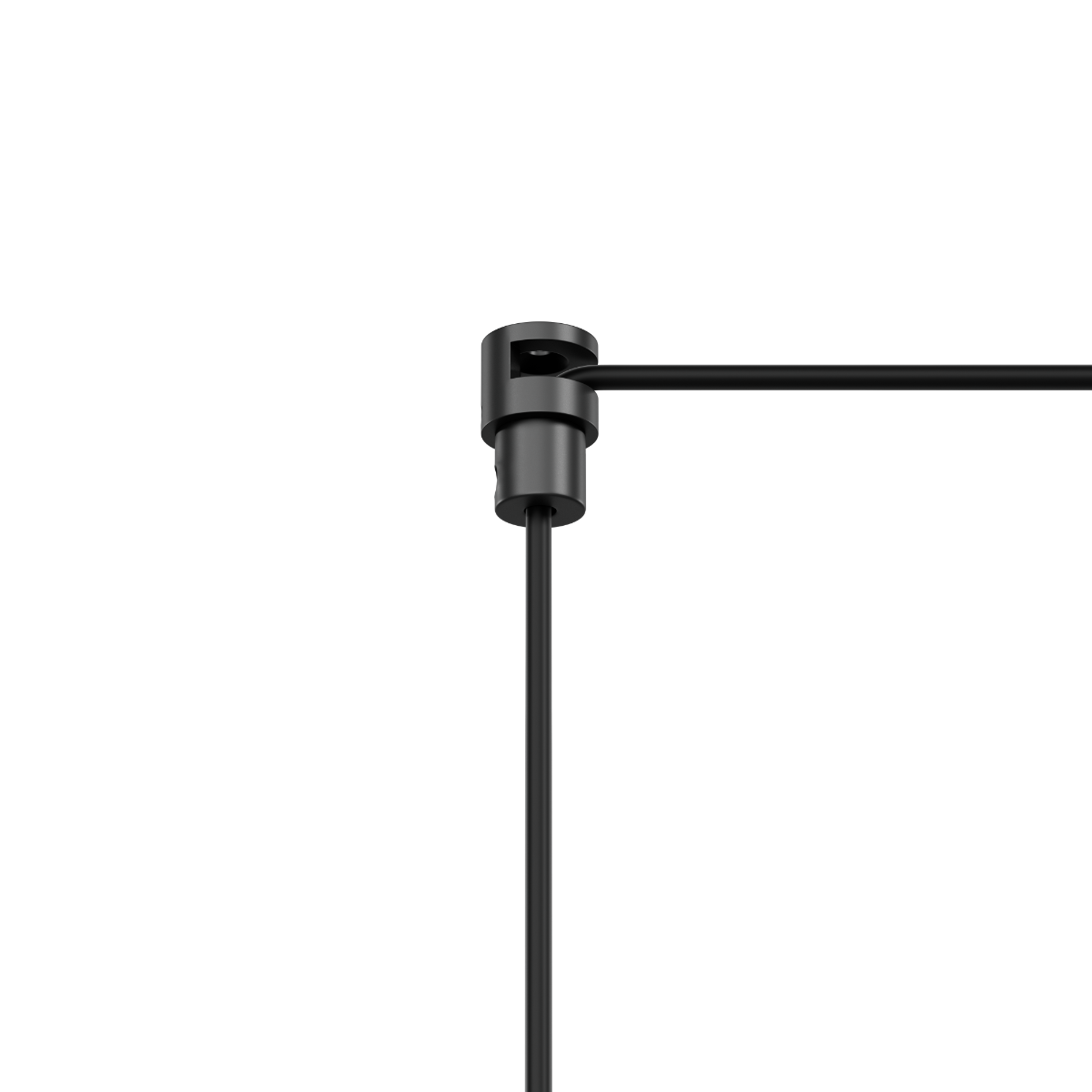 Pebble pendellampe i svart fra sackit