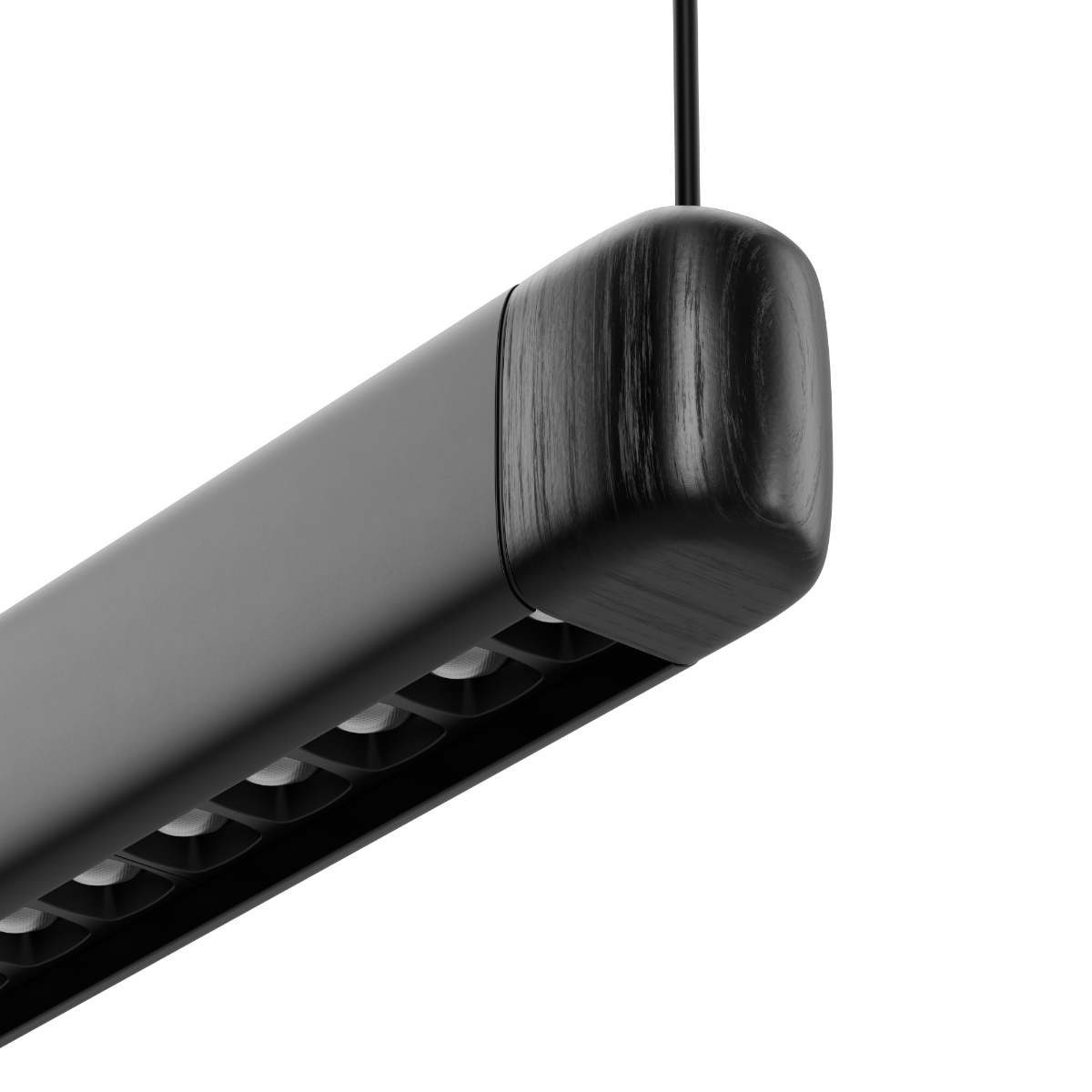 Pebble pendellampe i svart fra sackit