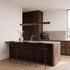 Pebble pendellampe i bronse over et spisebord