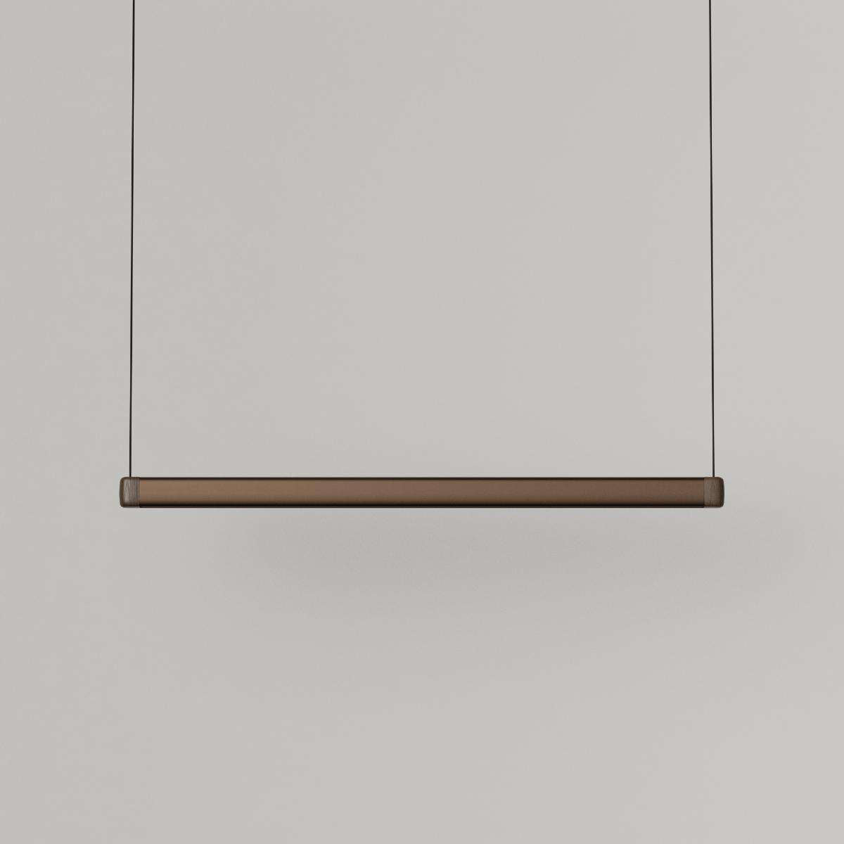 Pebble pendellampe i bronse fra sackit