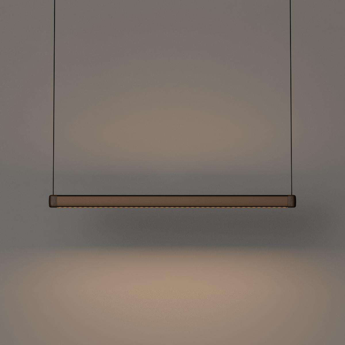 Pebble pendellampe i bronse fra sackit
