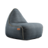 Canvas Lounge Chair i petrolfarget canvasstoff med ryggstøtte, innendørs sakkosekk og lenestol.