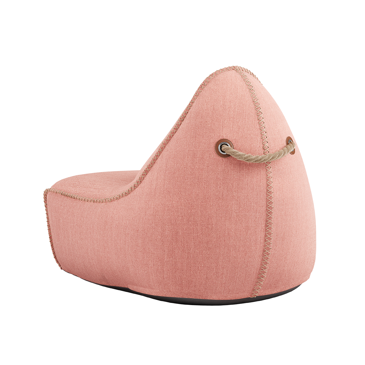 Cobana Lounge Chair i grå olefinfiber med ryggstøtte, innendørs og utendørs bruk.