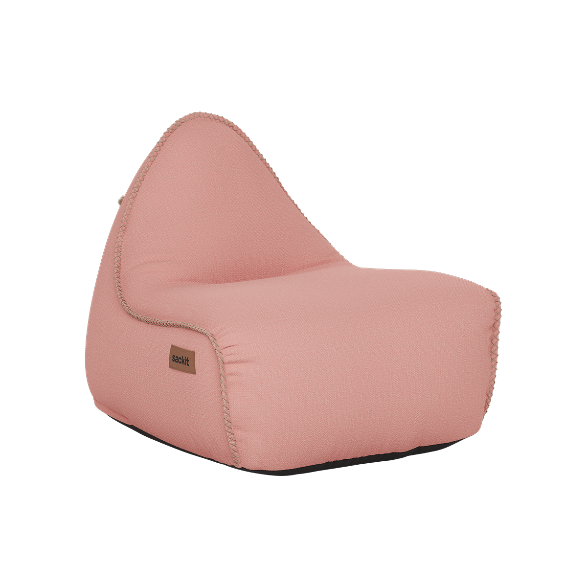 Rosa Cobana loungestol fra sackit med myk tekstil og avrundet form for komfortabel avslapning inne eller ute