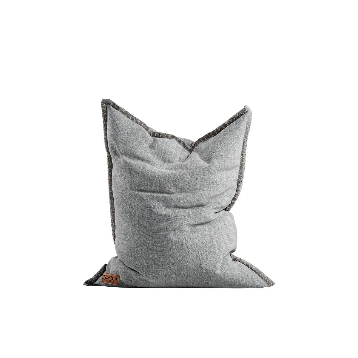 Cobana Junior Beanbag sækkestol i sand melange farge med mykt, vannavstøtende stoff.