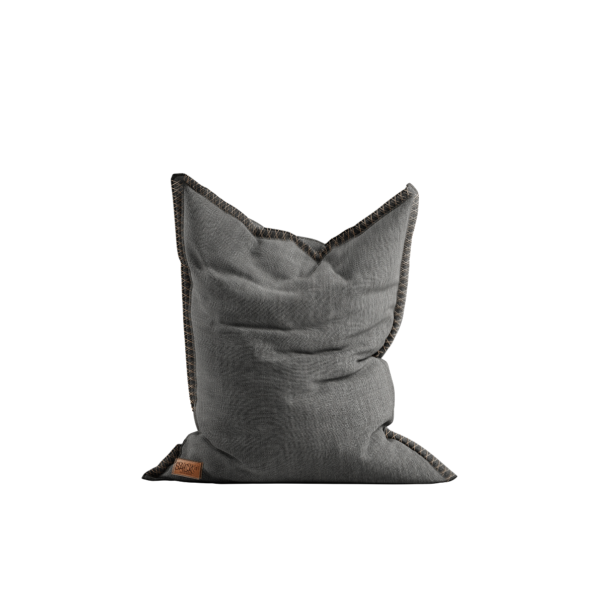Cobana Junior Beanbag i grått, vannavstøtende og slitesterkt stoff, barnestørrelse sakkestol.