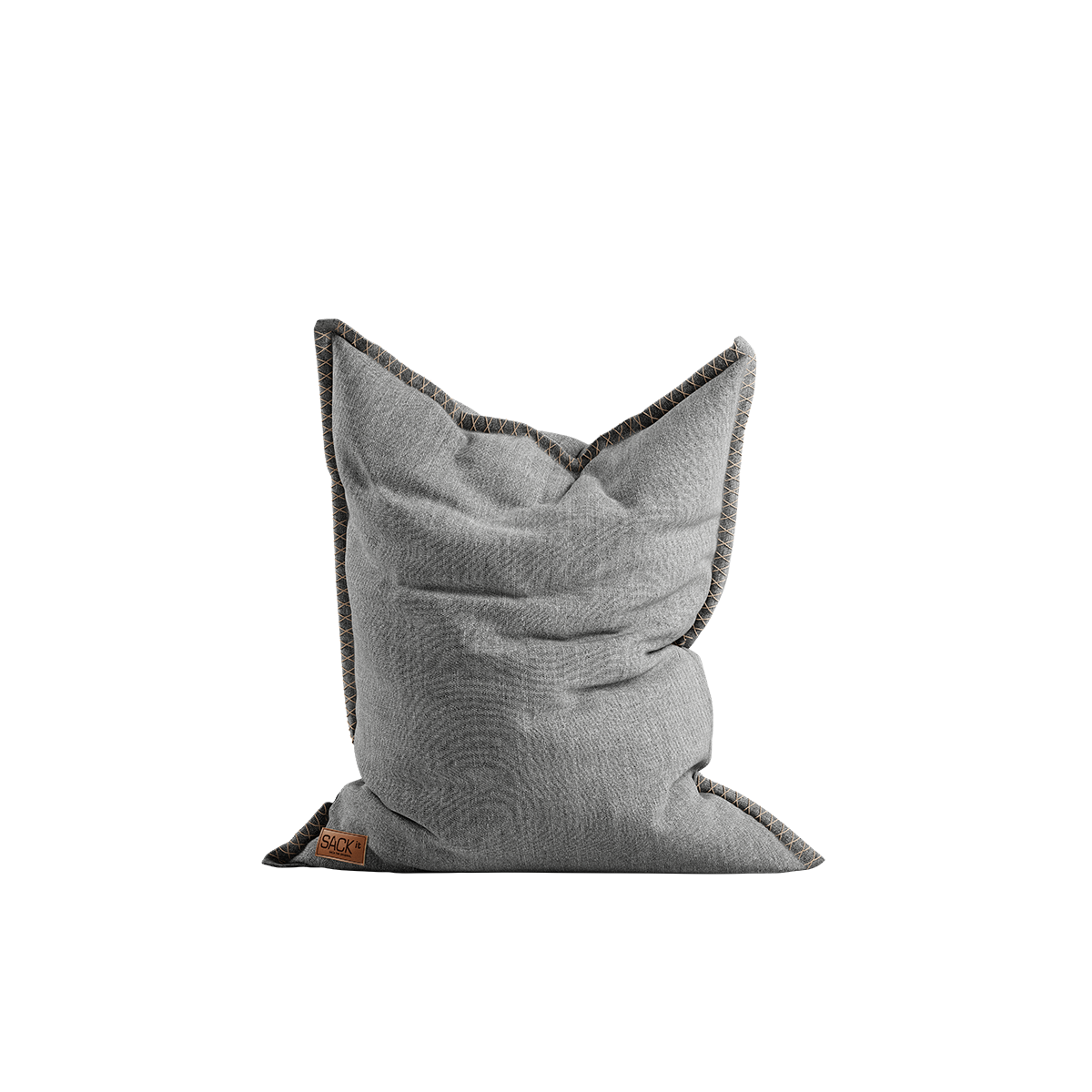 Cobana Junior Beanbag i grått, vannavstøtende og slitesterkt stoff, barnestørrelse sakkestol.