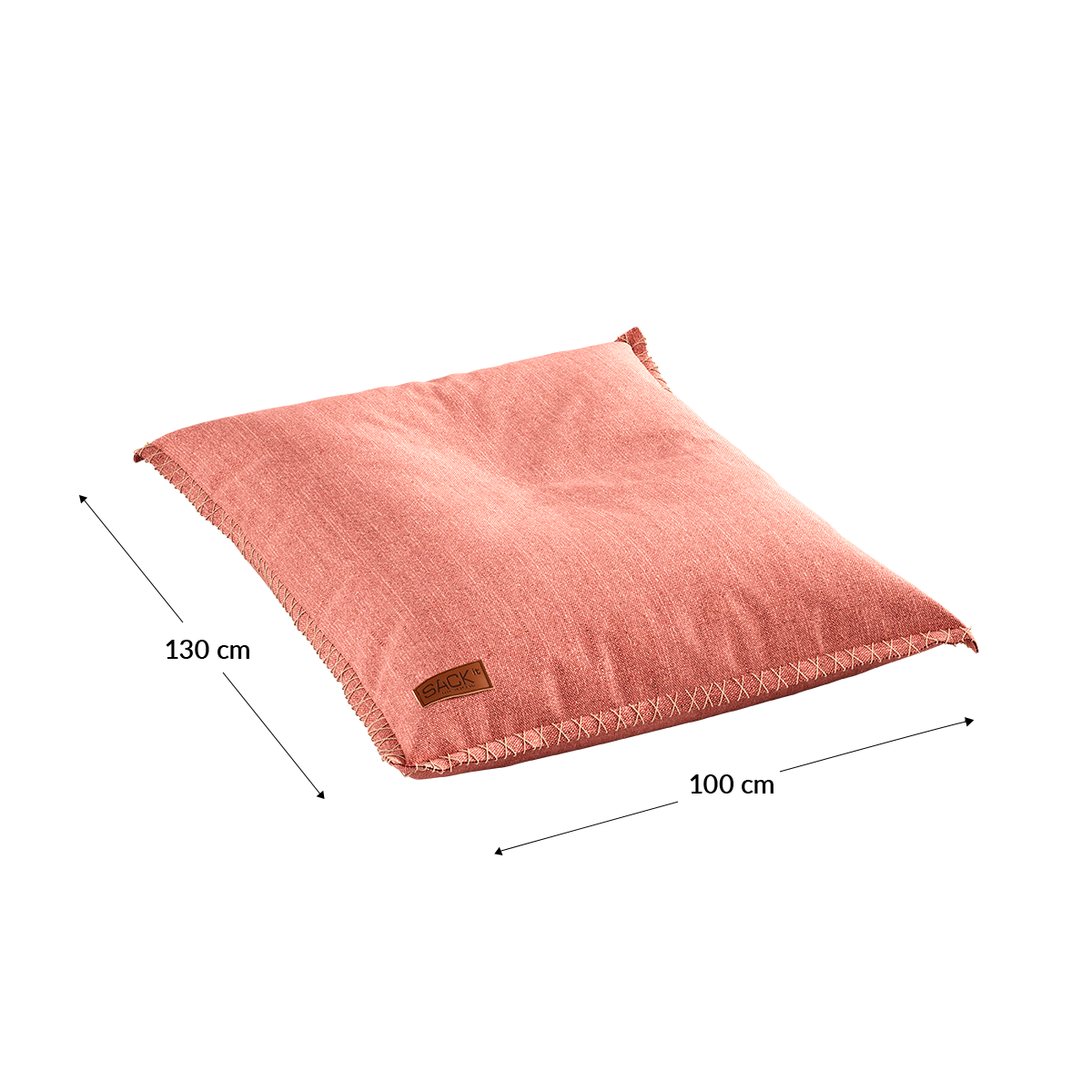 Cobana Junior Beanbag i grått, vannavstøtende sakkestol for barn med myk form og håndsydde sømmer.
